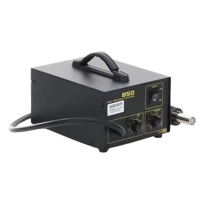 Estación de Soldadura SMD / Aire Caliente 20W / Flujo 23 L/min / 4 Boquillas / Diseño Antiestático
