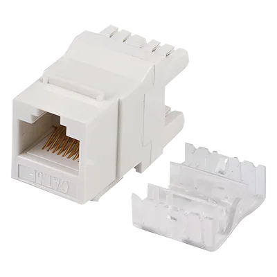 Módulo Jack Keystone / Cat5e / Terminación 180° / Sin Blindaje / 1 Puerto / Blanco