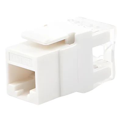Módulo Jack Keystone / Cat5e / Terminación 180° / Sin Blindaje / 1 Puerto / Blanco