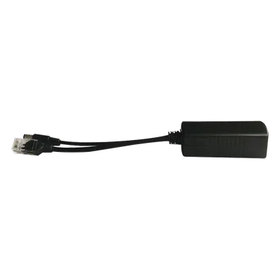 Divisor PoE Pasivo / 48-55 Vcc a 12 Vcc / 2 A / 10/100 Mbps / Alcance 120 m (393.7 ft) / Aislado / IEEE 802.3af