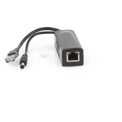 Divisor PoE Pasivo / 48-55 Vcc a 12 Vcc / 2 A / 10/100 Mbps / Alcance 120 m (393.7 ft) / Aislado / IEEE 802.3af