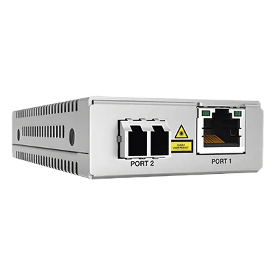 Convertidor de medios / Gigabit Ethernet a fibra óptica / LC monomodo / 10 km / TAA / 10/100/1000 Mbps