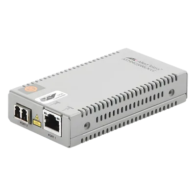 Convertidor de medios / Gigabit Ethernet a fibra óptica / LC monomodo / 10 km / TAA / 10/100/1000 Mbps