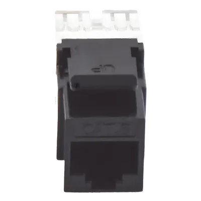 Módulo Jack Keystone / Cat6 / Terminación 180° / RJ45 No Blindado / 1 Puerto / Color Negro