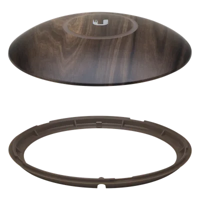 Máscara decorativa / Diseño madera / 160 x 160 mm (6.30 x 6.30') / Paquete 3 unidades / Perfil bajo / UAP-nanoHD
