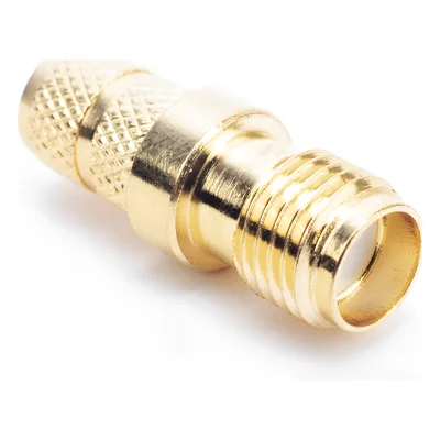 Conector RF / SMA Hembra Inverso / Anillo Plegable / Compatibilidad RG-8/X, LMR-240 / Oro/Oro/Teflón