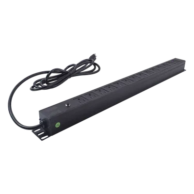 PDU Vertical / 14 Tomas NEMA 5-15R / 125 V Monofásico / Montaje en Rack 650 mm (25.6 in) / Cable 1.90 m (6.2 ft)
