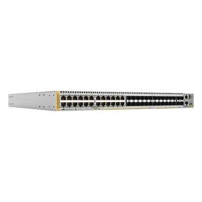 Switch Apilable / 48 Puertos Gigabit / 4 SFP+ 10G / PoE+ / Doble Fuente Hot-Swap / MACsec / IPv6 Ready / OpenFlow 1.3
