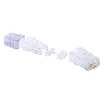 Plug RJ45 / Cat6 / 8P8C / 23-24 AWG / 50μin Oro / 2500 Ciclos / -10 a 60°C / 100 Piezas