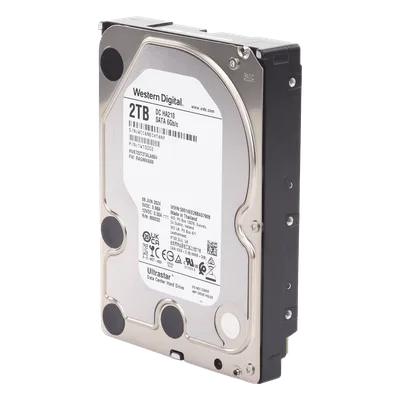 Disco Duro Enterprise 2 TB / Wester Digital (WD) / Serie Ultrastar / Recomendado para Data Center y NVRs de Alta Capacidad / Alto Performace