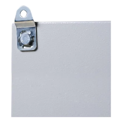 Pestañas Metálicas de Fijación / Chapa de Acero y Zinc 4 mm / Paquete de 4 Piezas / Montaje en Pared / Incluye Tornillos y Tuercas para Gabinete