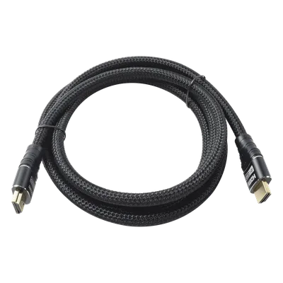 Cable HDMI / 4K Ultra HD / 1.8 m (5.9 ft) / Triple Blindaje Trenzado / Conectores Oro 24K / 120-480 Hz