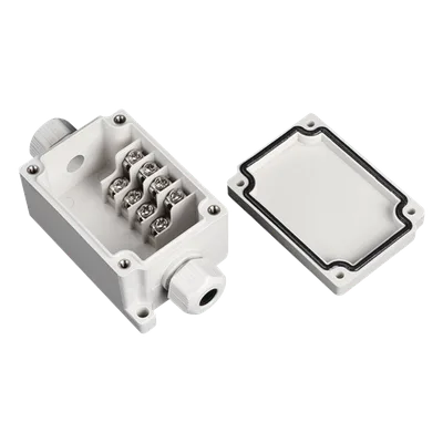 Caja de Conexión Exterior / 4 Líneas / IP66 / 110 VCA 3 A / -40 a +120 °C / 102 x 50 x 40 mm