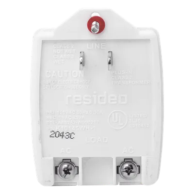 Transformador de Pared / 120 Vca a 9 Vca / 25 VA / Clase 2 / UL Listado / Montaje en Pared