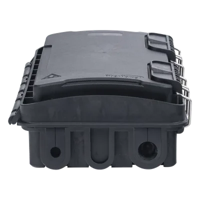 Caja de Distribución de Fibra Óptica / 96 Empalmes / IP65 Exterior / 4 Charolas / Polipropileno + Fibra de Vidrio UV / 2 Entradas 8-20mm y 5-16mm