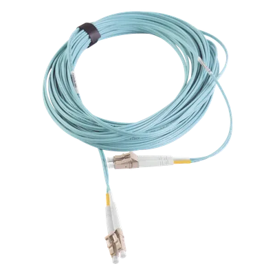 Jumper de Fibra Óptica / Multimodo OM3 50/125 µm / LC-LC Duplex UPC / OFNR Aqua / 7 m (22.97 ft)