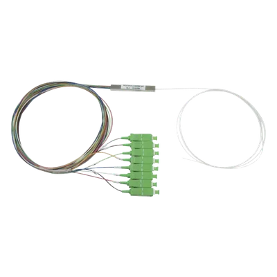 Splitter Óptico PLC / 1x8 / Conectores SC/APC / Pérdida 10.5 dB / 1260-1650 nm