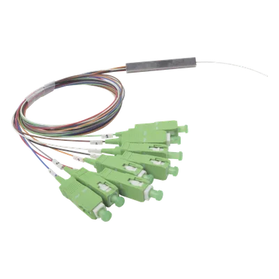 Splitter Óptico PLC / 1x8 / Conectores SC/APC / Pérdida 10.5 dB / 1260-1650 nm