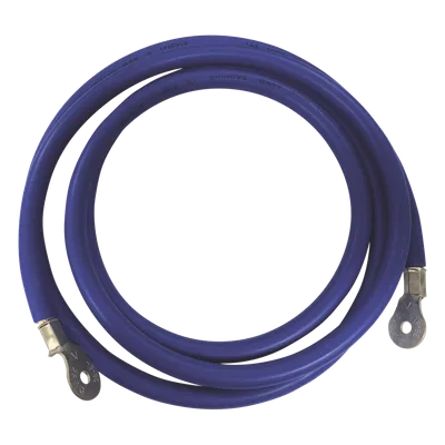 Cable Jumper para Baterías / 2.2 m (7.2 ft) / Calibre 2 AWG / Terminales de Ojo / Tornillo 6 mm / Azul