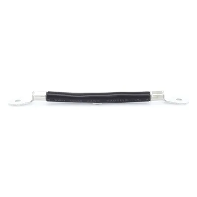 Cable de Batería / Calibre 2 AWG / 0.2 m (0.66 ft) / Terminales de Ojo Doble / Serie o Paralelo / Negro