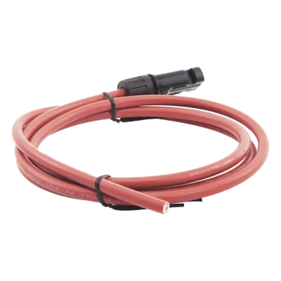 Cable Fotovoltaico / 1.5 m (4.9 ft) / Calibre 10 AWG / Terminal MC4-M / Rojo