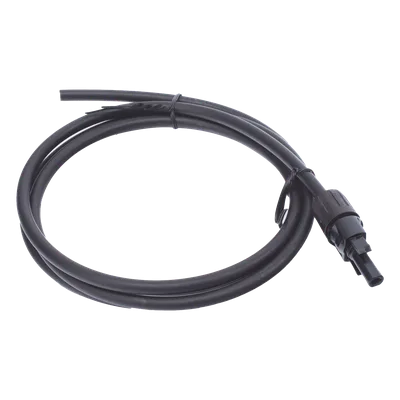 Cable Fotovoltaico / 1.5 m (4.9 ft) / 10 AWG / MC4-H Macho / Negro / Doble Aislamiento
