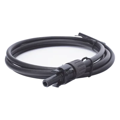 Cable Fotovoltaico / 1.5 m (4.9 ft) / 10 AWG / MC4-H Macho / Negro / Doble Aislamiento