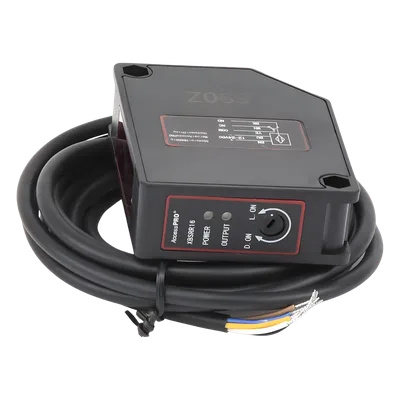 Detector Fotoeléctrico / Alcance 16 m (52.5 ft) / IP65 / Salida Relevador 30 VCC @ 1 A / Tiempo de Respuesta < 20 ms / LED de Alineación