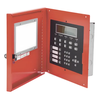 Anunciador Remoto / Pantalla 4x40 Caracteres / 4 Teclas Programables / Comunicación RS-485 / Gabinete con Cerradura