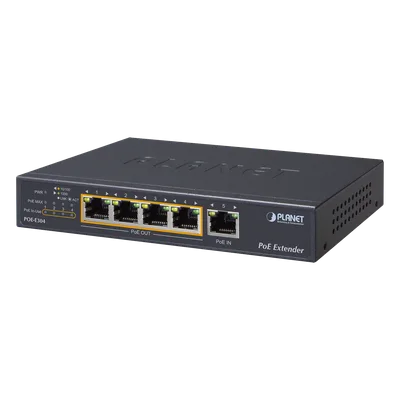 Extensor PoE / 65W Ultra PoE / 4 Puertos Gigabit / 200 m / 656 ft / 10 Gbps Switch