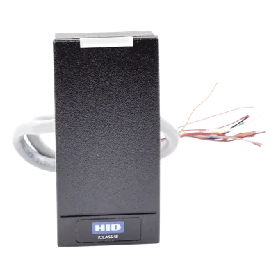 Lector de Acceso Multiformato / iCLASS SEOS / MIFARE Classic DESFire / NFC Móvil / Wiegand / 5-16 VDC / 4.8 x 10.3 x 2.3 cm