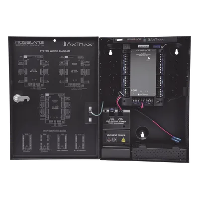 Controlador de Acceso / 4 Lectoras Wiegand 26 Bits / 30,000 Tarjetas / 20,000 Eventos / TCP/IP y RS485 / Expandible a 64 Controladores
