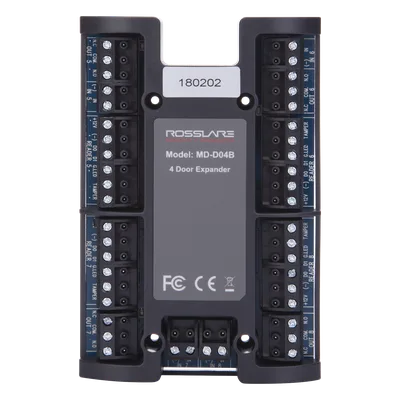 Módulo Expansor de Control de Acceso / 4 Puertos Wiegand / 4 Salidas Relé 5A NA/NC/COM / Comunicación Supervisada / 12 VCC / Diseño Compacto