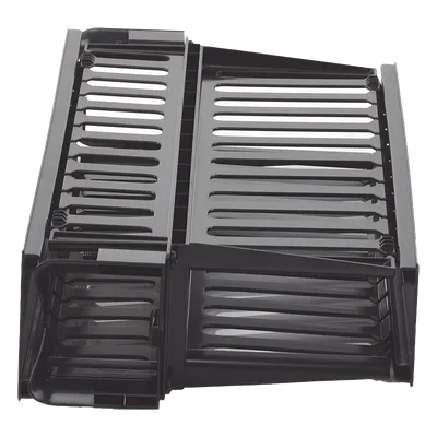 Organizador de Cables Horizontal / Doble Frontal y Posterior / 2UR / 19in / Con Tapa Extendida