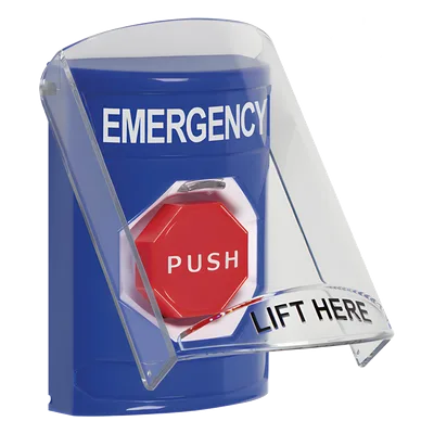 Botón de Emergencia / Superficie / Antiactivación Accidental / Bocina Pre Alarma / Doble Relé Forma C / UL/ADA/CE