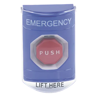 Botón de Emergencia / Superficie / Antiactivación Accidental / Bocina Pre Alarma / Doble Relé Forma C / UL/ADA/CE