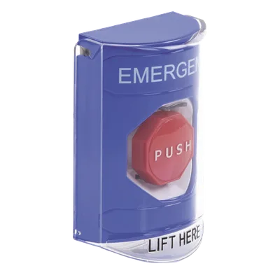 Botón de Emergencia / Superficie / Antiactivación Accidental / Bocina Pre Alarma / Doble Relé Forma C / UL/ADA/CE