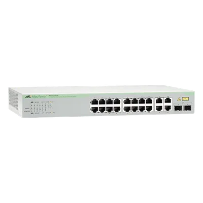 Switch WebSmart / 16 Puertos 10/100 Mbps / 2 Puertos Gigabit RJ45 / 2 SFP Combo / 11.2 Gbps / 1U Rack 19"