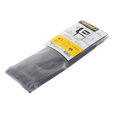 Cincho de Nylon / 300 mm (11.8 in) x 3.6 mm / Resistente a UV / Exterior / Tensión 178 N / Paquete 100 pz