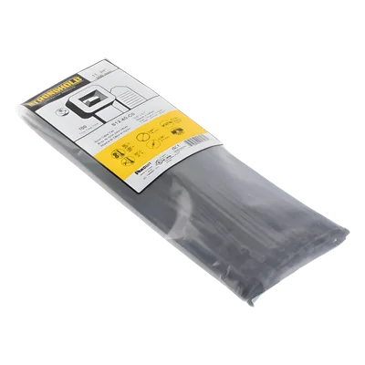 Cincho de Nylon / 300 mm (11.8 in) x 3.6 mm / Resistente a UV / Exterior / Tensión 178 N / Paquete 100 pz