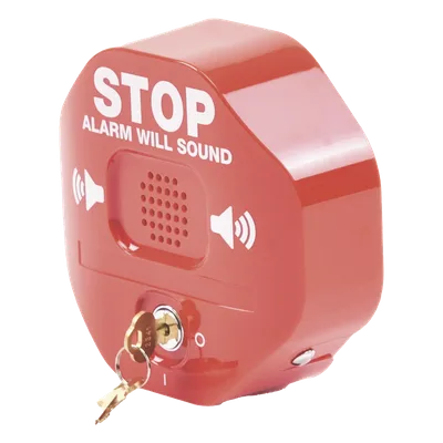 Alarma de Puerta Multifunción / Sirena 95/105 dB / Puertas Dobles / Batería 9V Alcalina / Señal Visual Disuasoria