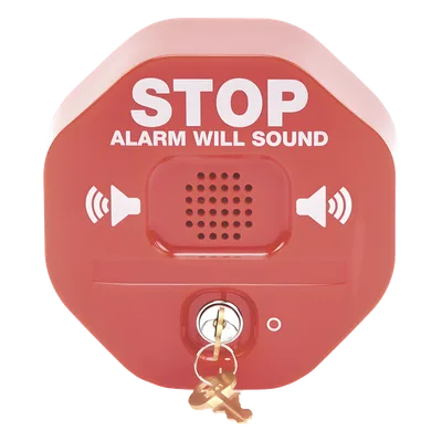 Alarma de Puerta Multifunción / Sirena 95/105 dB / Puertas Dobles / Batería 9V Alcalina / Señal Visual Disuasoria