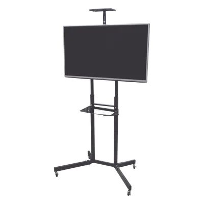 Soporte de Pantalla con Ruedas / Compatible con Monitores dee 32 "a 65" / Base para Colocar Accesorios Adicionales / Vesa 600 x 400