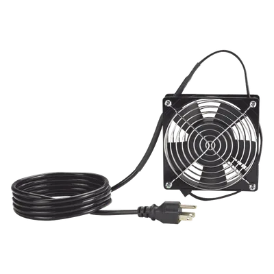 Ventilador para Gabinete / 115 Vca / 61 CFM / Cable 1.8 m (6 ft) / Dimensiones 119.1 x 119.1 x 25.4 mm