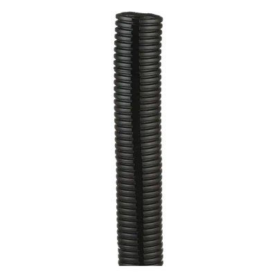 Tubo Corrugado Abierto / Diámetro Interno 23.2 mm / Longitud 30.5 m (100 ft) / Polietileno Negro / UL 94 HB / Interior
