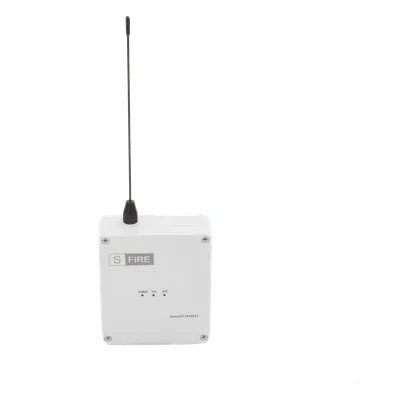 Receptor Inalámbrico / Alcance 2500 m (8202.1 ft) / 2 Salidas de Relevador Tipo C / Frecuencia 433.92 MHz / Contacto Seco para Panel de Alarma