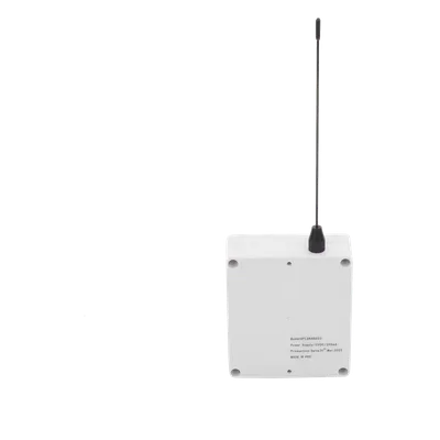 Receptor Inalámbrico / Alcance 2500 m (8202.1 ft) / 2 Salidas de Relevador Tipo C / Frecuencia 433.92 MHz / Contacto Seco para Panel de Alarma