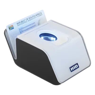 Lectora de huella digital multiespectral / 500 dpi / 13.56 MHz iClass / Autenticación multifactor / Certificación MINEX III / Estándares ANSI/ISO
