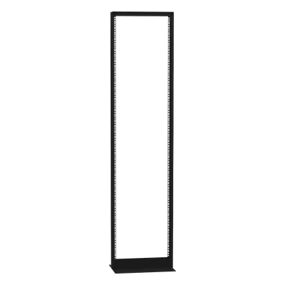 Rack 2 Postes / 45 UR / 19" EIA-310D / Carga 460 kg / Base L Anclaje a Piso / Acero Calibre 11 y 14