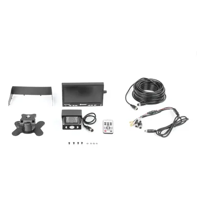 Sistema de Reversa Vehicular / Monitor LCD 7'' / Cámara CMOS IR 18 LEDs / Soporte Dual Cámara / Cable 20 m (65.6 ft)